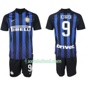 Fotbalové dresy Inter Milán ICARDI 9 Dětské Domácí Dres 2018/19 Krátký Rukáv